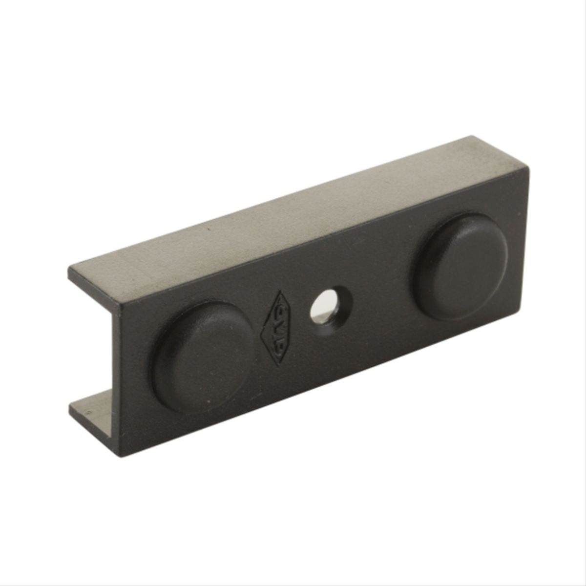 DVP - Patin RTA U negro 15mm plastico 50uds