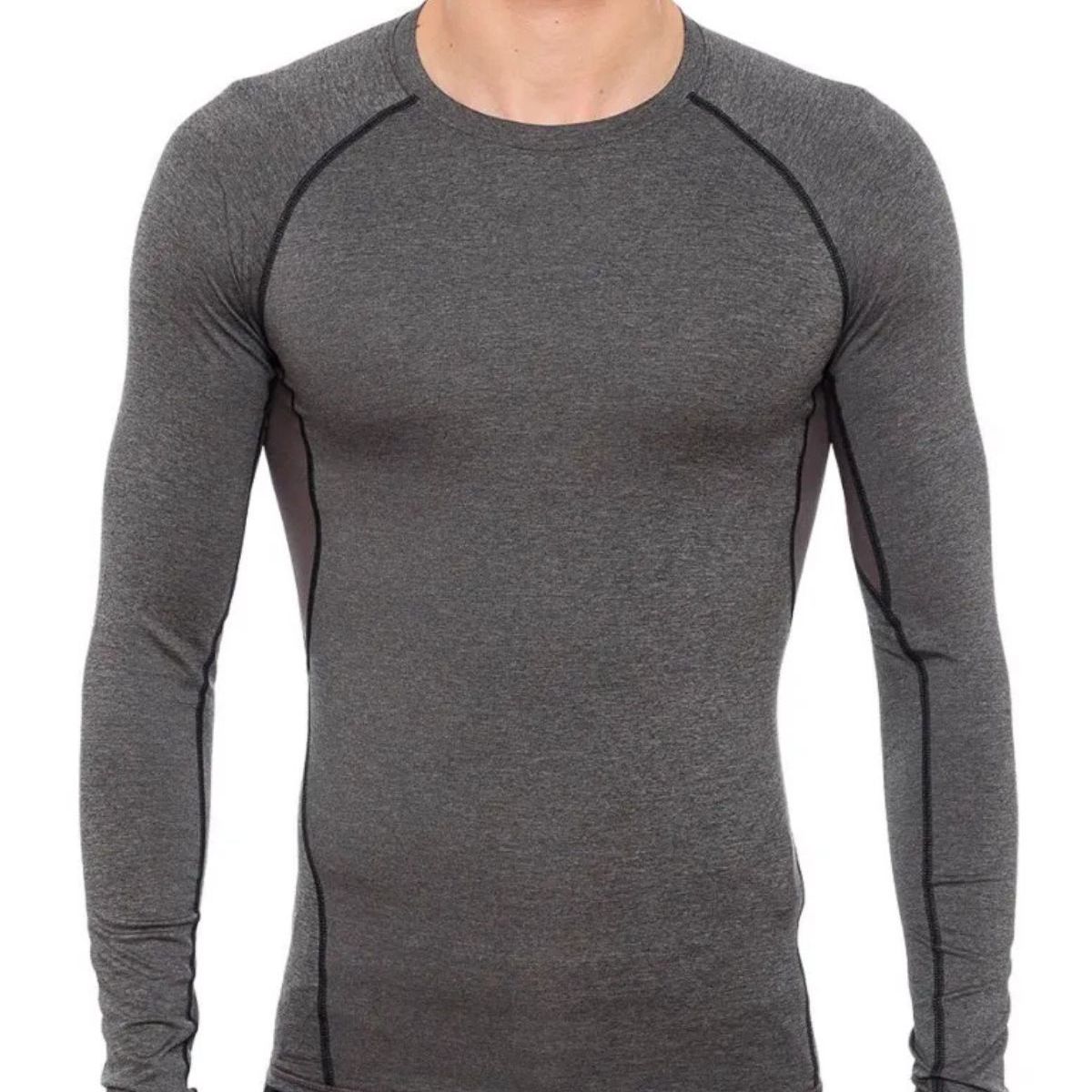 LOOK SHOP - Camiseta Primera Capa Algodón. Polera Manga Larga Hombre 033