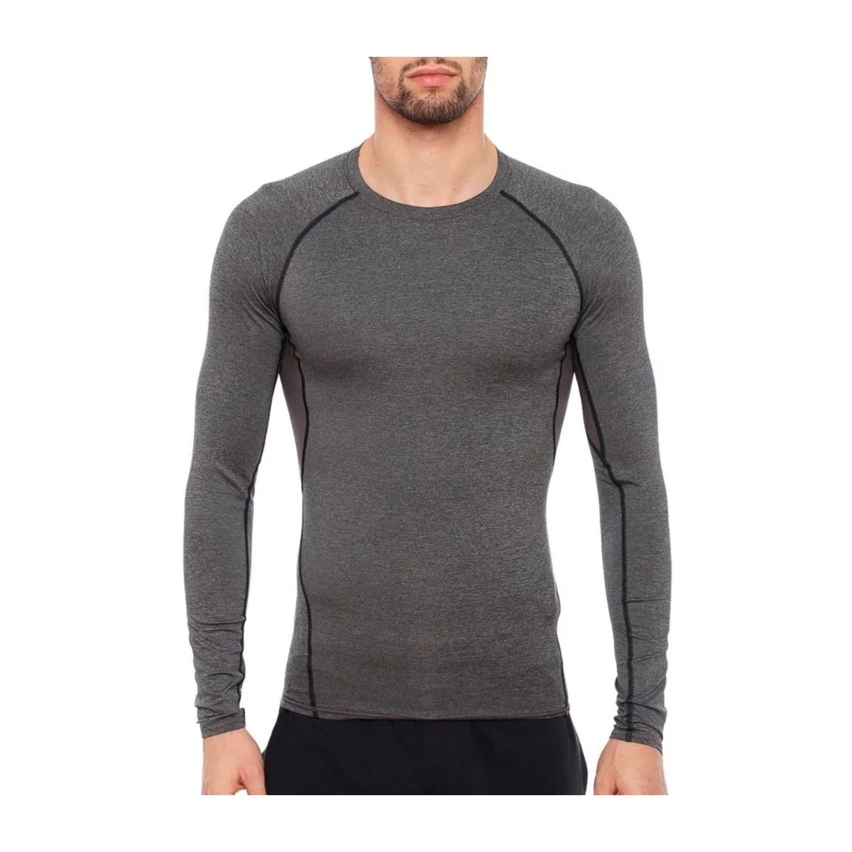 LOOK SHOP - Camiseta Primera Capa Algodón. Polera Manga Larga Hombre 033