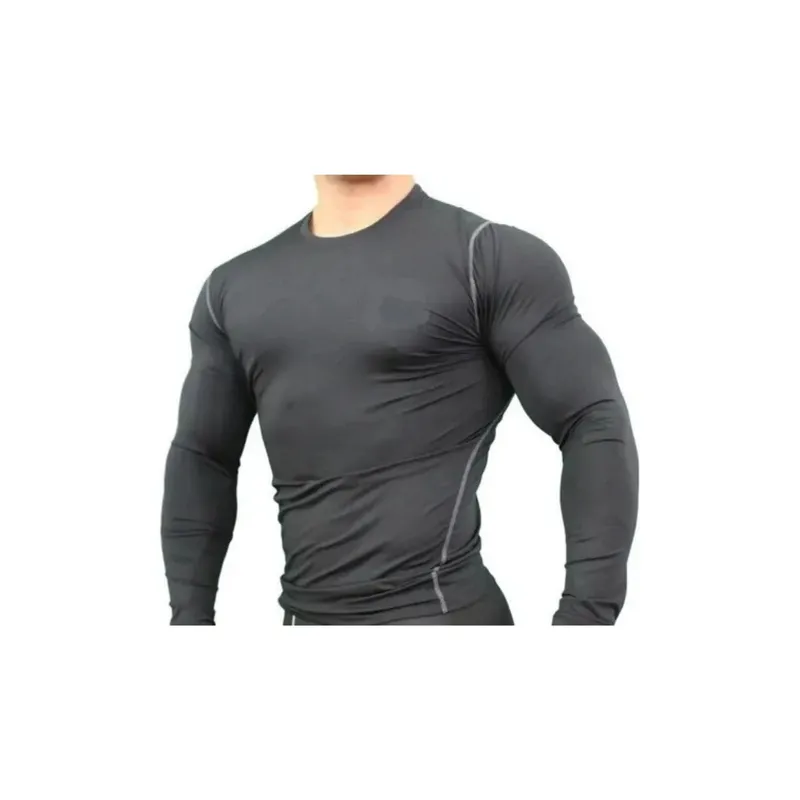 MPROPIA - Camiseta Primera Capa Algodón. Polera Manga Larga Hombre 033