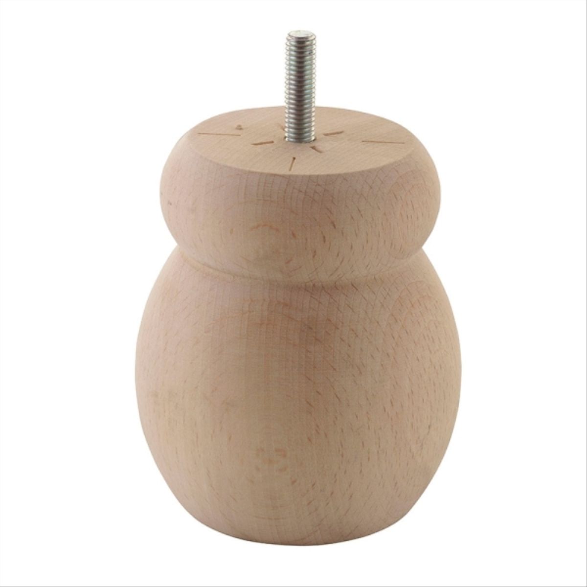 KUTZ - Pata madera haya crudo 75x100mm