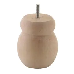 KUTZ - Pata madera haya crudo 75x100mm