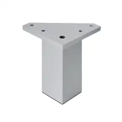 KUTZ - Pata cuadrada abs aluminio mate 40x100mm albufera