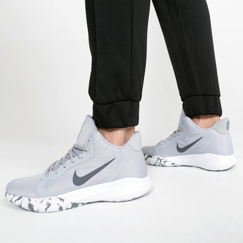 NIKE - Precision Iii Zapatilla Básquetbol Hombre Gris Nike