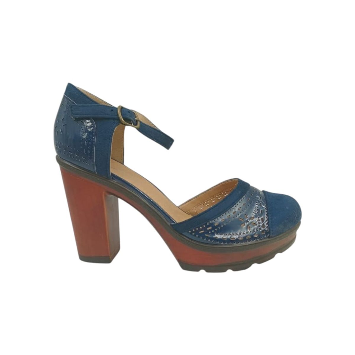 HERIEL - Zapato Azul Taco Mujer