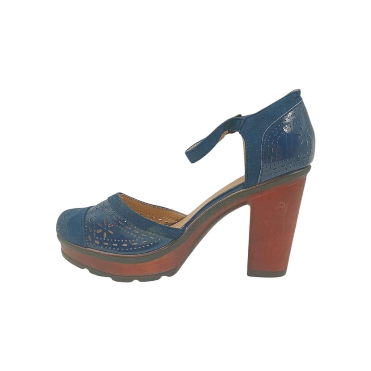 HERIEL - Zapato Azul Taco Mujer