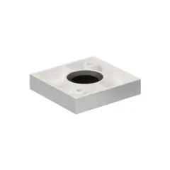 KUTZ - Elevador EPC cuadrado aluminio mate 50x50x12 mm Abs