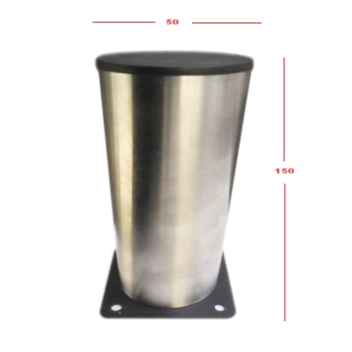 PRORACK - Pata mueble 50x150mm cilindrica