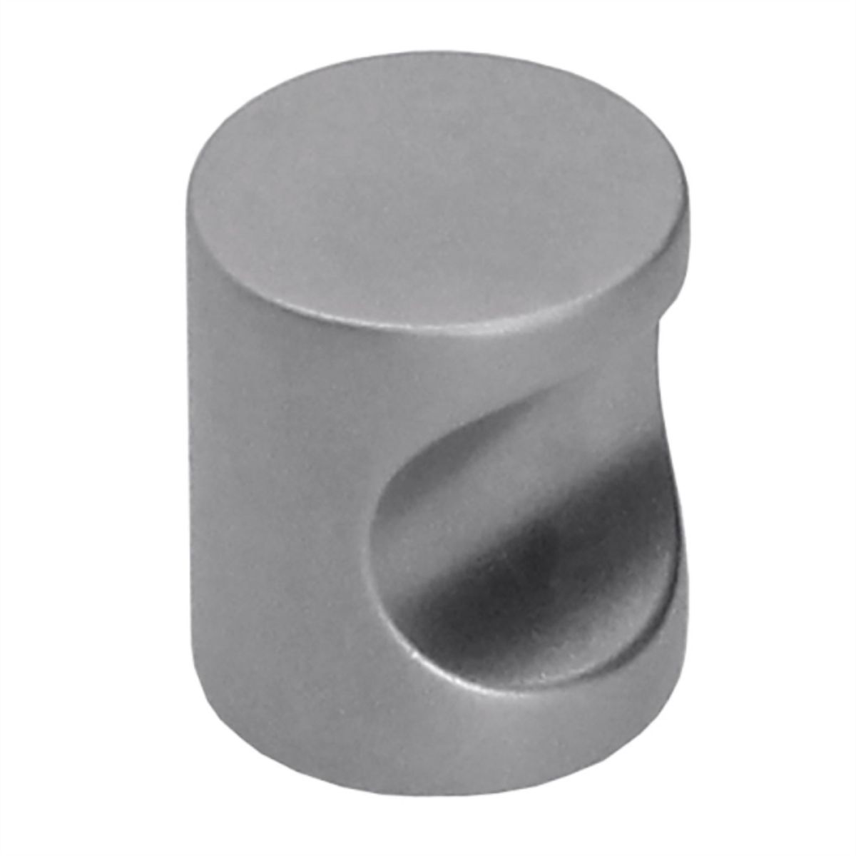 KUTZ - Perilla metalica cilindrica cromo mate 25x19mm