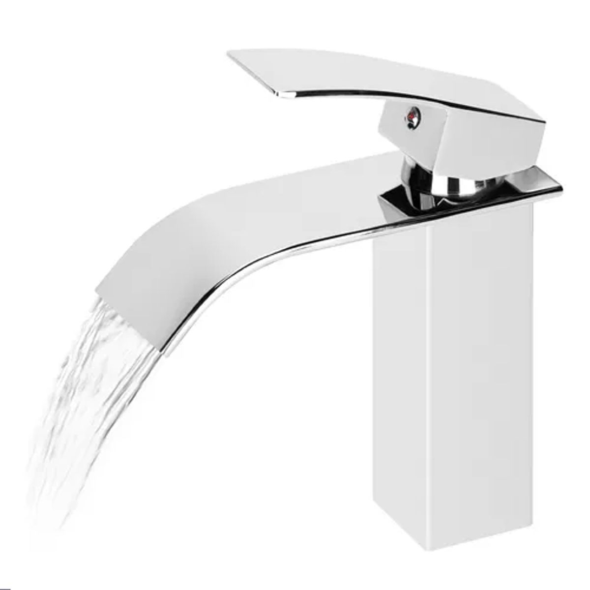 GENERICO - Llave Monomando Lavamanos Fregadero Grifería Baño Cascada Plateado