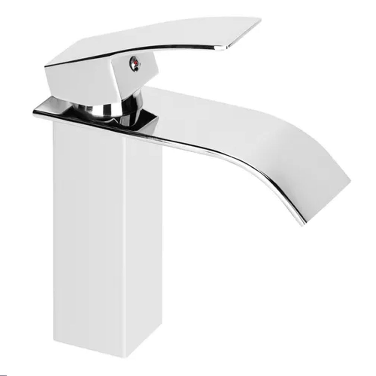 GENERICO - Llave Monomando Lavamanos Fregadero Grifería Baño Cascada Plateado