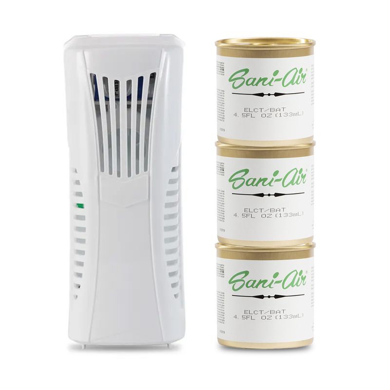 SANI AIR - Difusor Eléctrico + Tripack Latas Sani Air Aromas Frescos