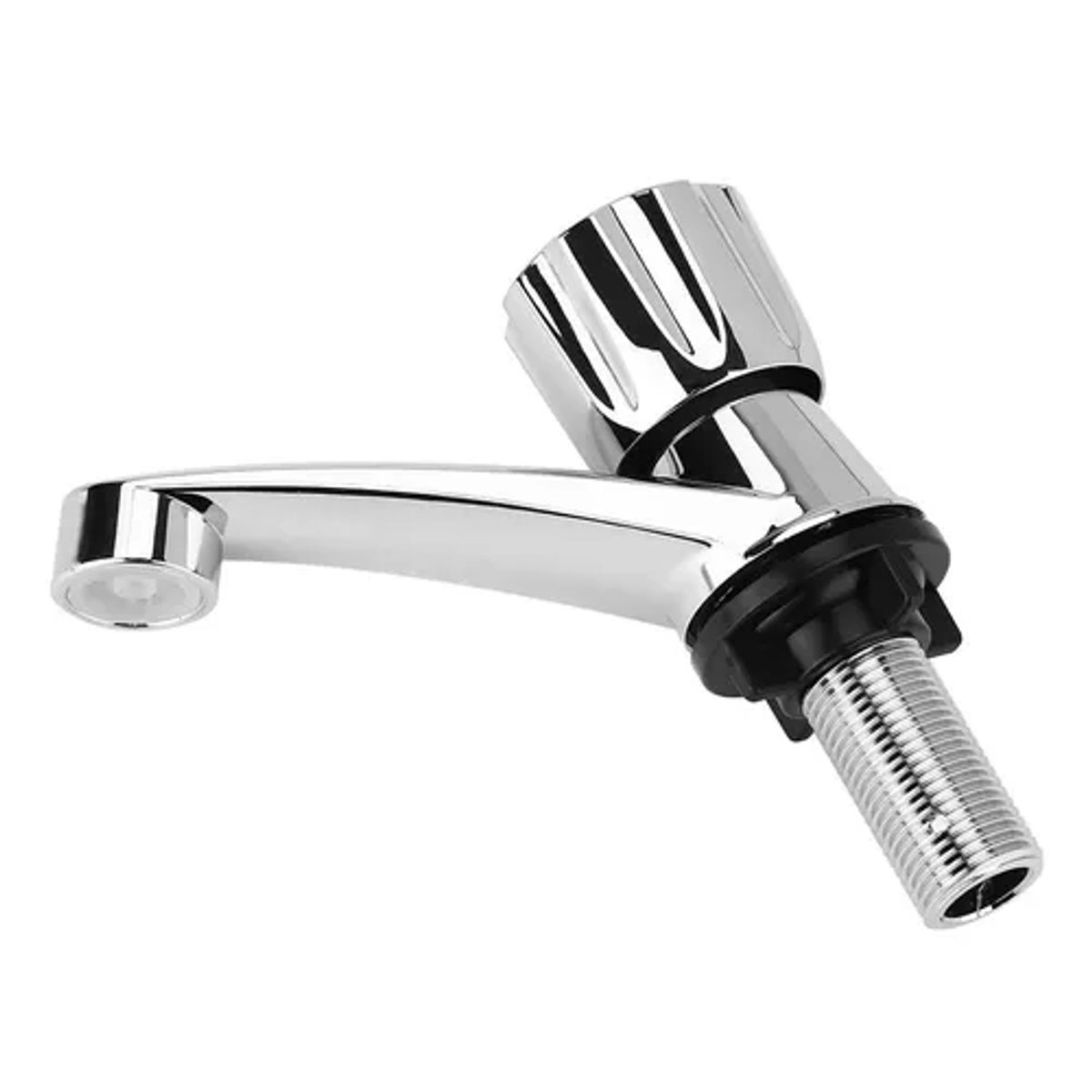 GENERICO - Llave Monomando Lavamanos Grifo Cierre Agua Corte Rapido Plateado