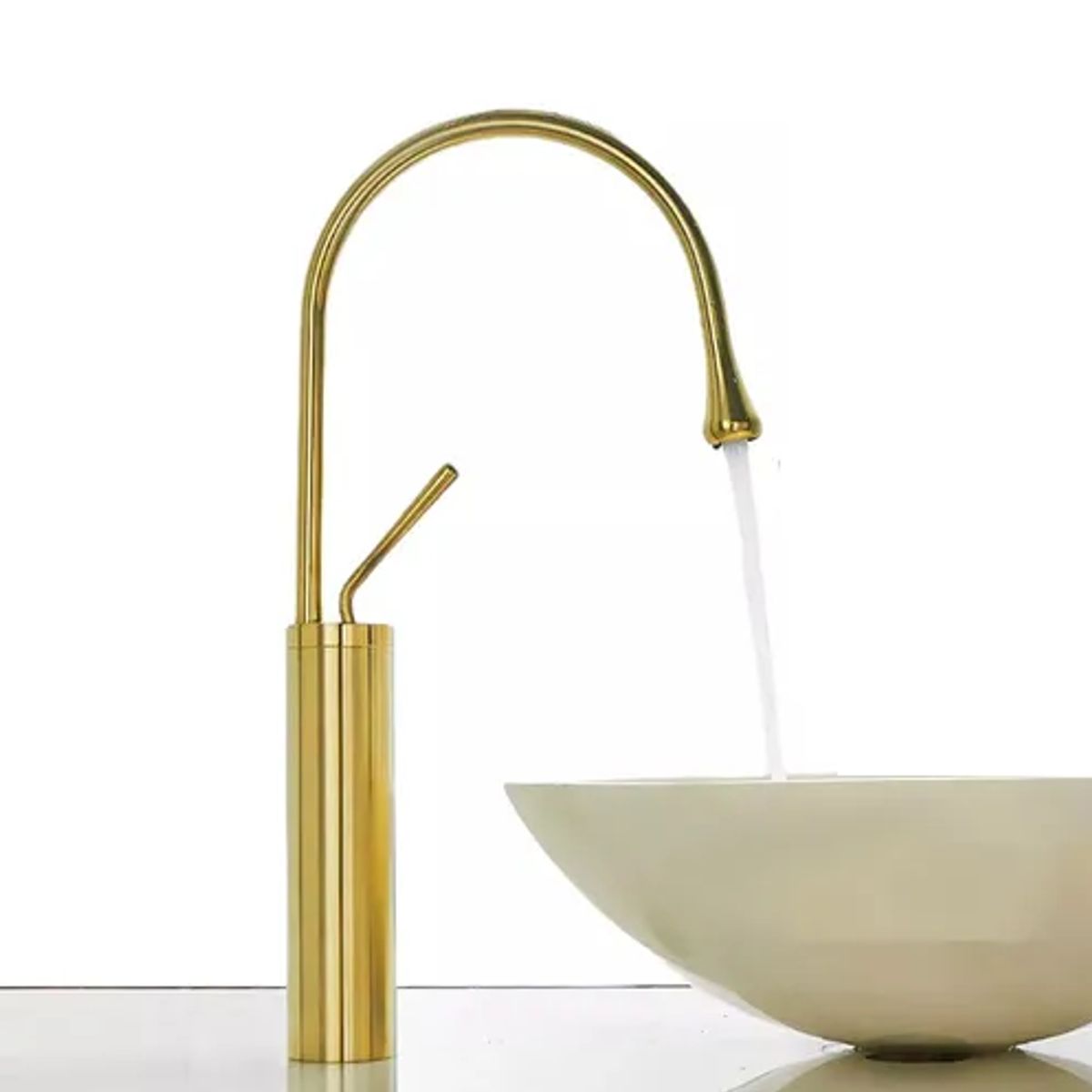 GENERICO - Grifo Mezclador Baño Monomando Lavamanos Llave Grifo Dorado