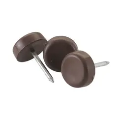 DVP - Taco base con clavo cafe 15mm 100uds