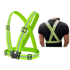 GENERICO - Arnés Elástico Reflectante Ajustable Running Bicicleta
