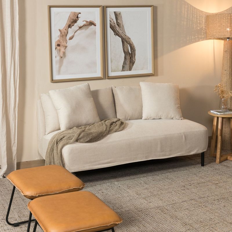 AMOBLE - Sofa Volpe Beige Amoblé