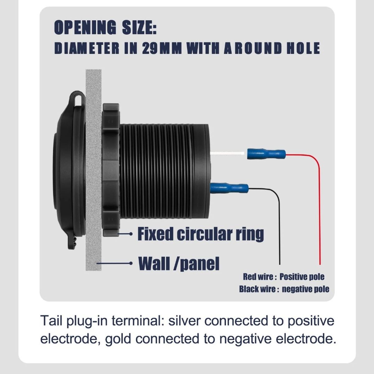 GENERICO - Cargador Doble Usb 18w Type C 30w Carga Rapida Luz Roja 12-24v