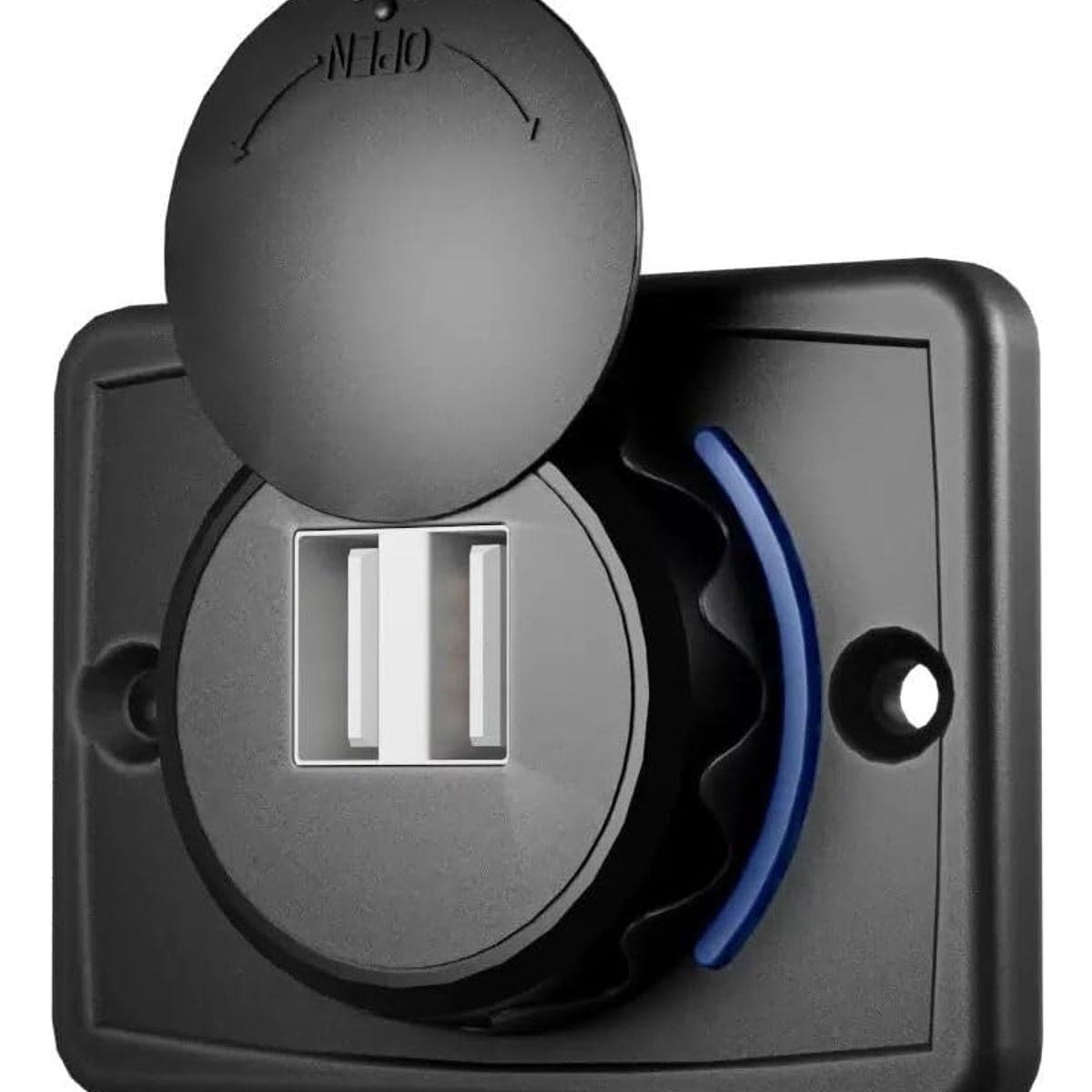 GENERICO - Cargador Usb Dual Sobrepuesto Cubierta Protector 21a 12-24v