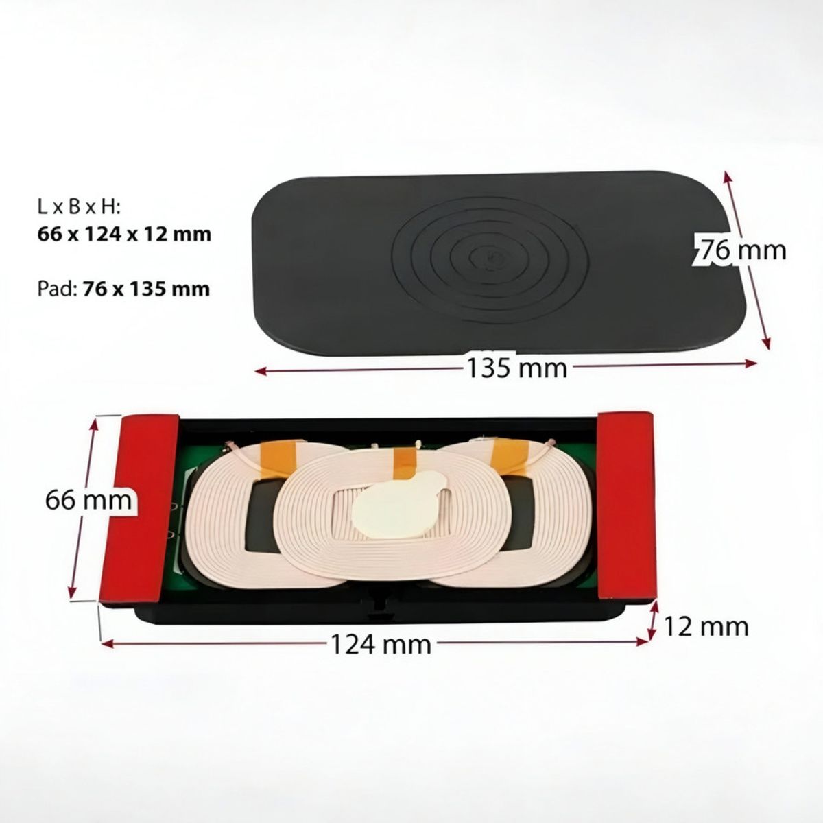 GENERICO - Cargador Inalámbrico De Auto Nemesis Universal Panel Tablero