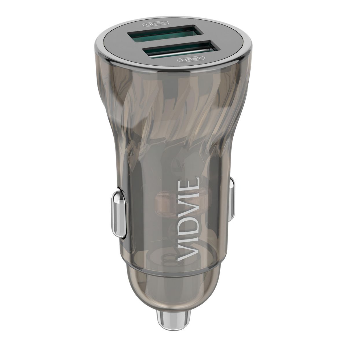 GENERICO - Adaptador Auto Cargador Carga Rápida 30w Tipoc 18w Usb 12-24 Gris c531