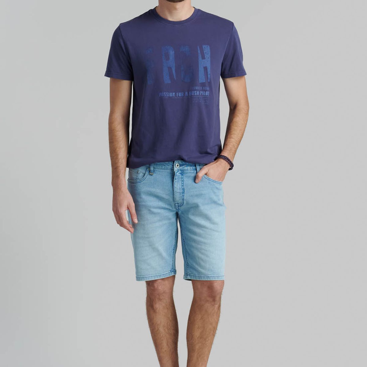 FEROUCH - Bermuda Kansas Sport Azul Ferouch