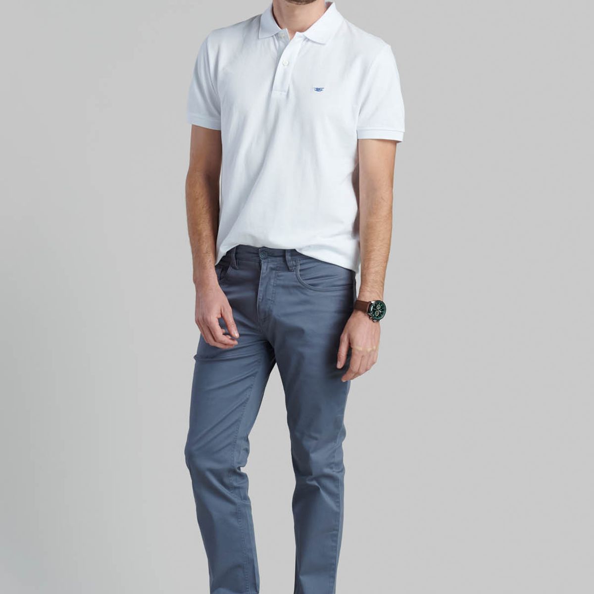 FEROUCH - Pantalón Five Pocket Gris Ferouch