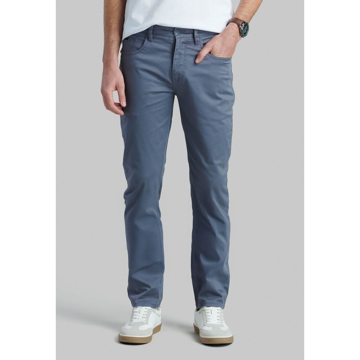 FEROUCH - Pantalón Five Pocket Gris Ferouch