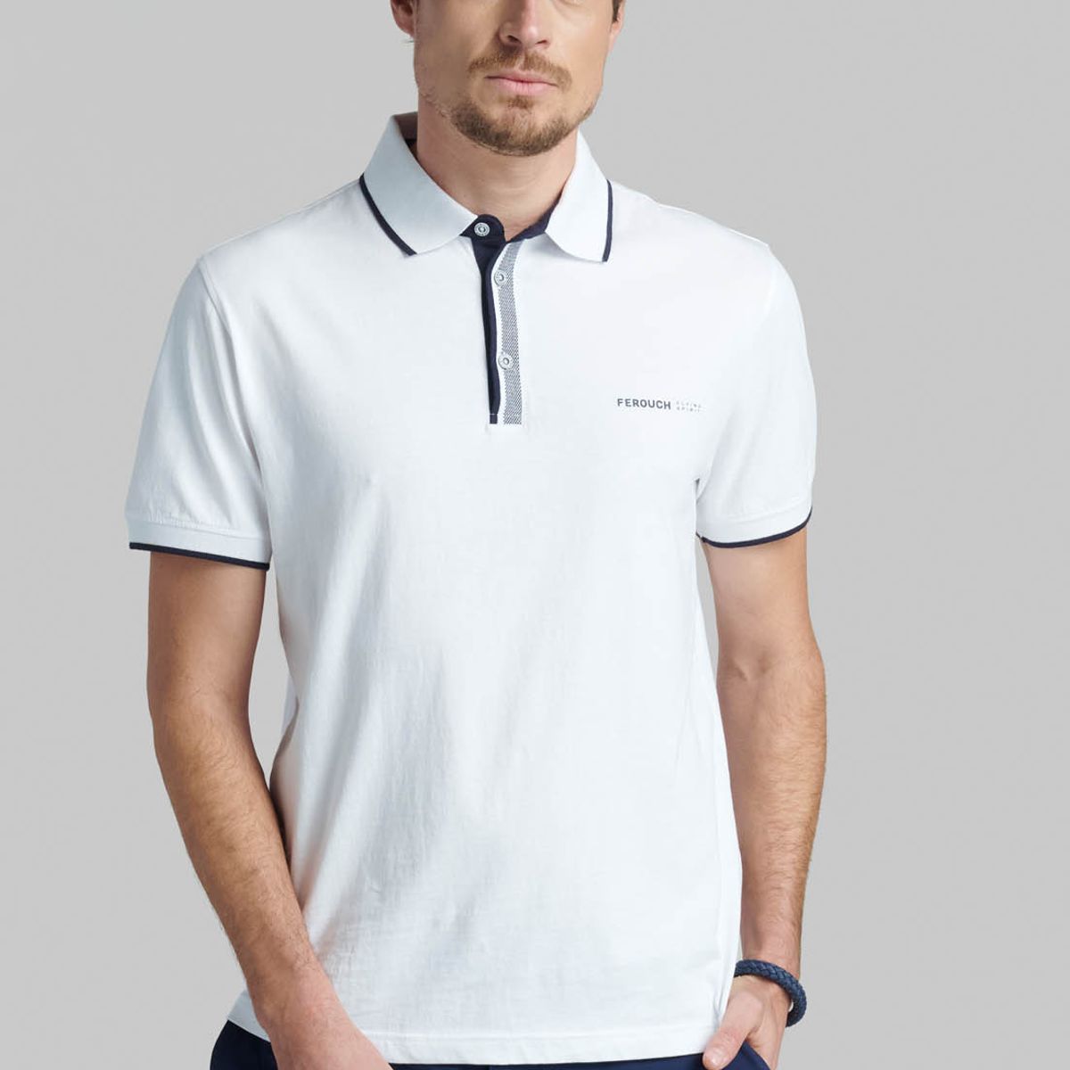 FEROUCH - Polera New York Blanco Ferouch