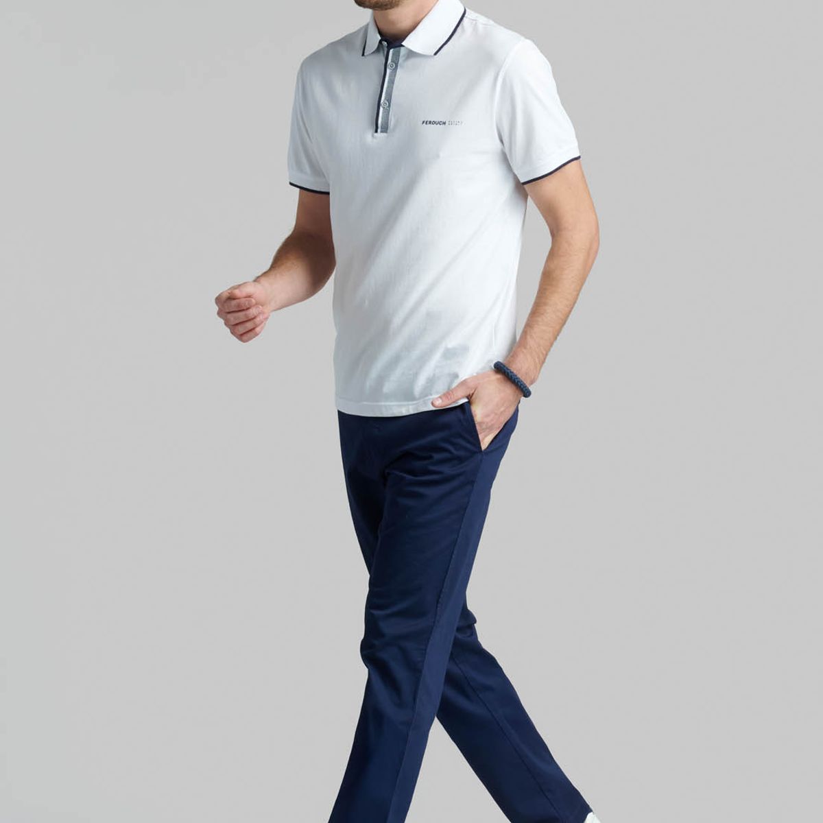 FEROUCH - Polera New York Blanco Ferouch