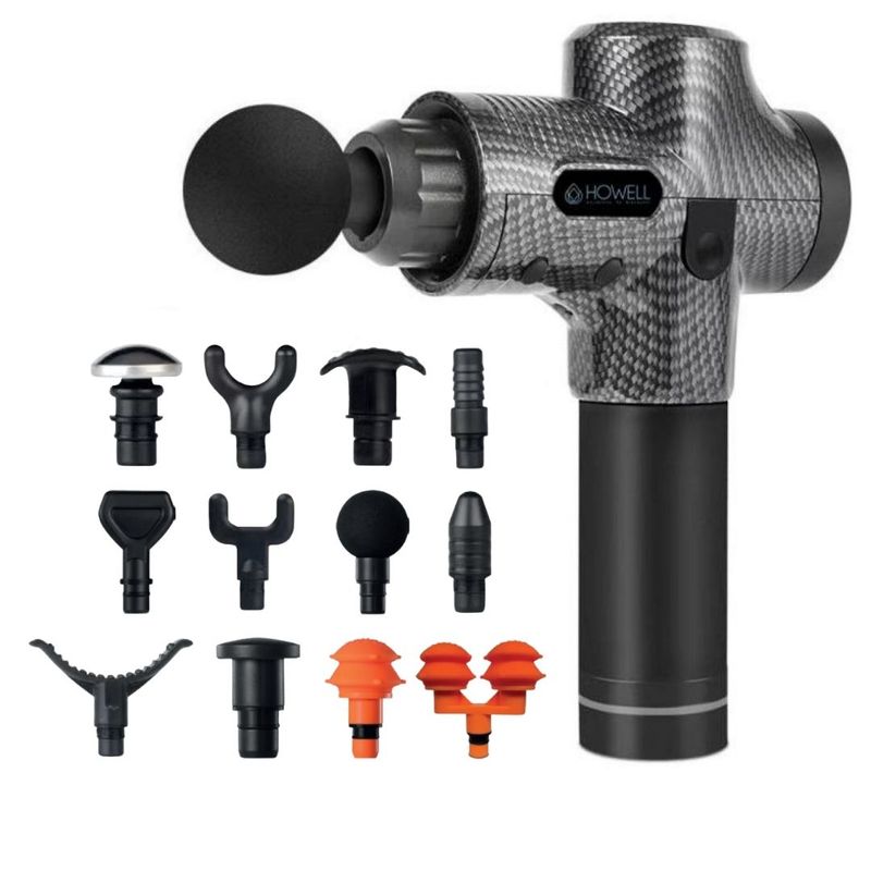 HOWELL - Pistola de Masajes Corporal Howell PRO 12 Masajeador Espalda
