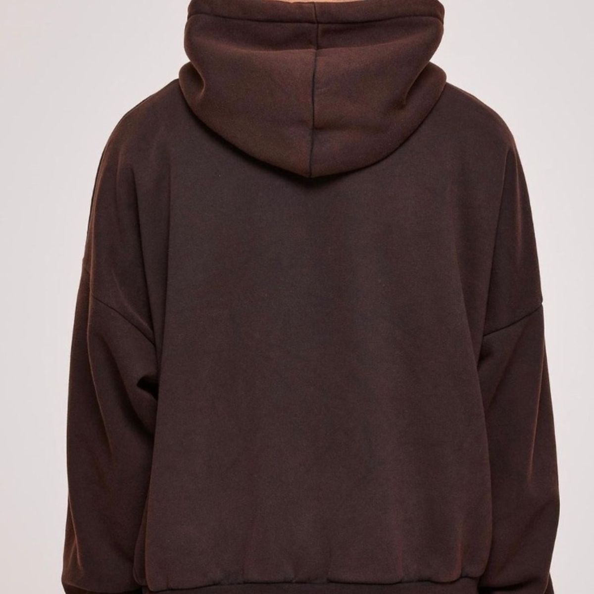 VELT - Polerón Buzo Cafe Oscuro Hombre 100% Algodón