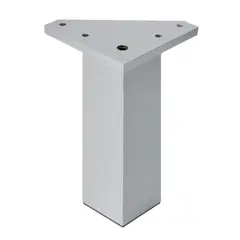 KUTZ - Pata cuadrada abs aluminio mate 40x150mm albufera