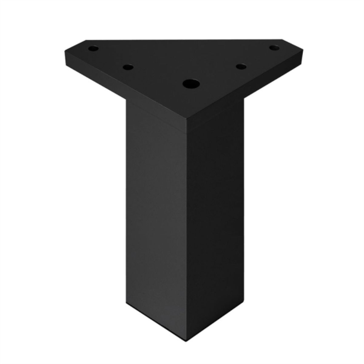 KUTZ - Pata cuadrada abs negra 40x150mm albufera