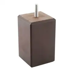 NESU - Pata madera cuadrada haya laca wengue 60x100mm