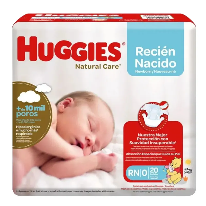 HUGGIES - Pañal Natural Care Rn 20