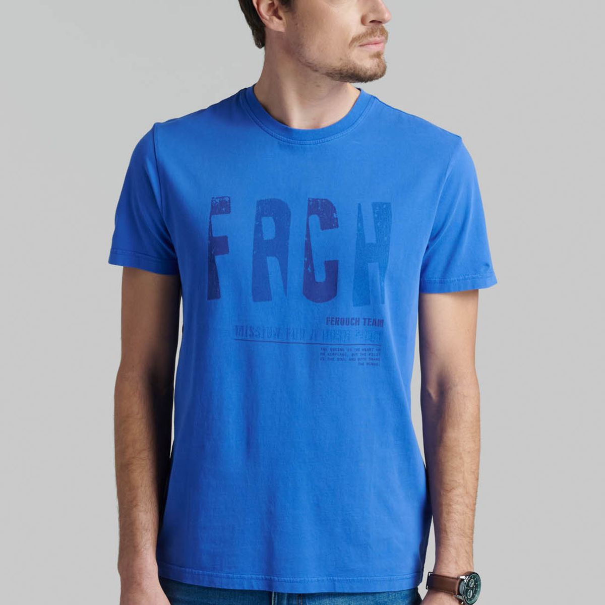 FEROUCH - Polera Montana Azul Ferouch