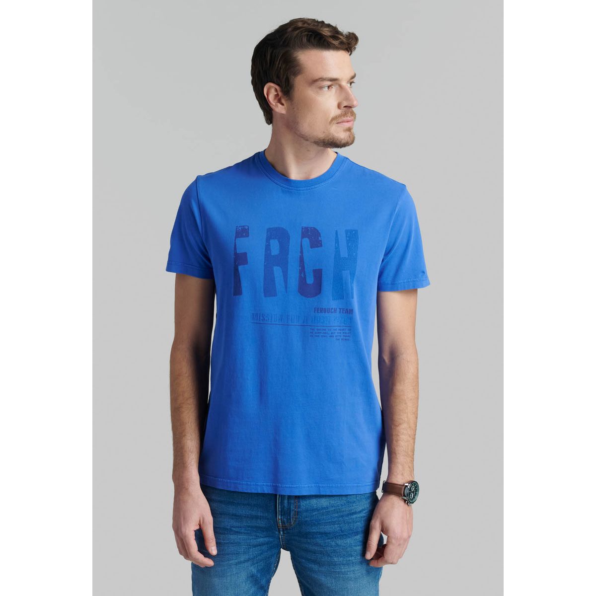 FEROUCH - Polera Montana Azul Ferouch