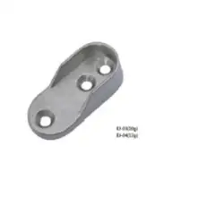 KUTZ - Soporte barra ovalada aluminio 2 unds