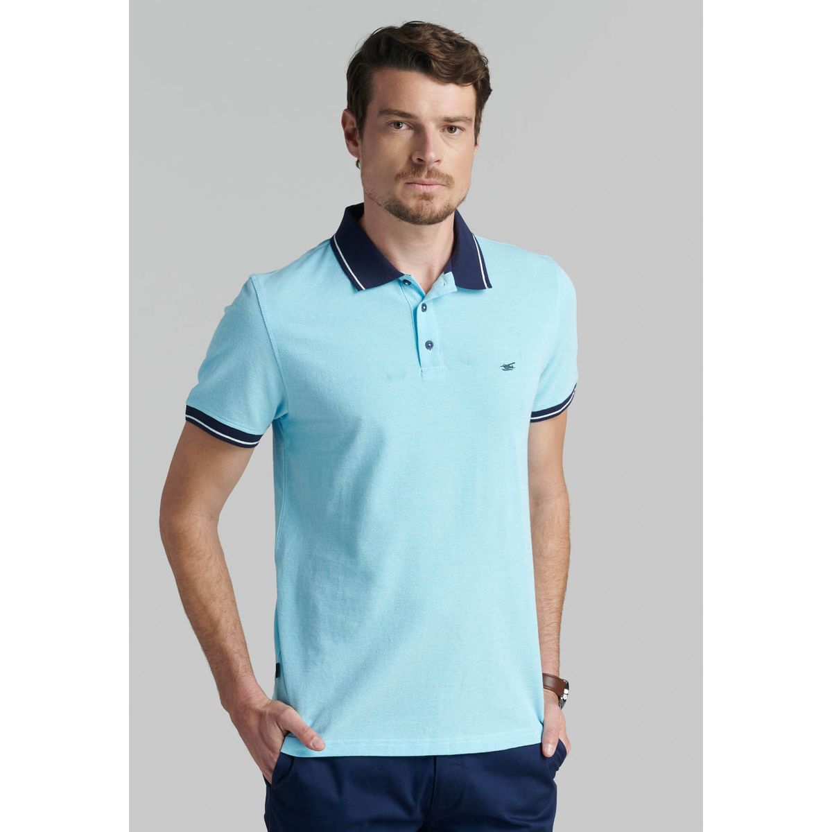 FEROUCH - Polera Baltimore Celeste Ferouch