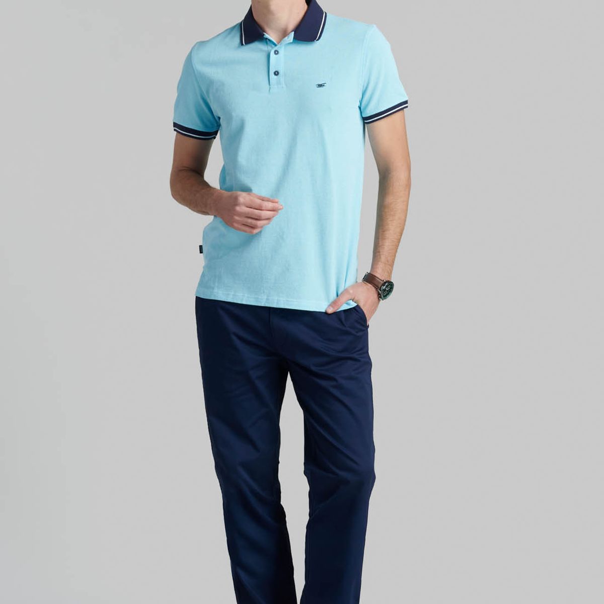 FEROUCH - Polera Baltimore Celeste Ferouch