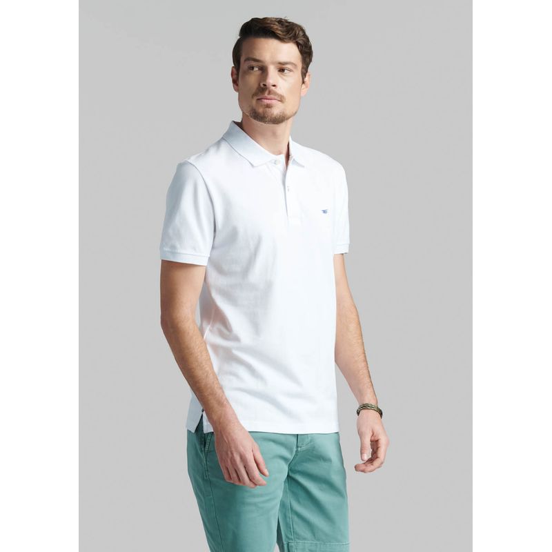 FEROUCH - Polera Pique Basica Blanco Ferouch