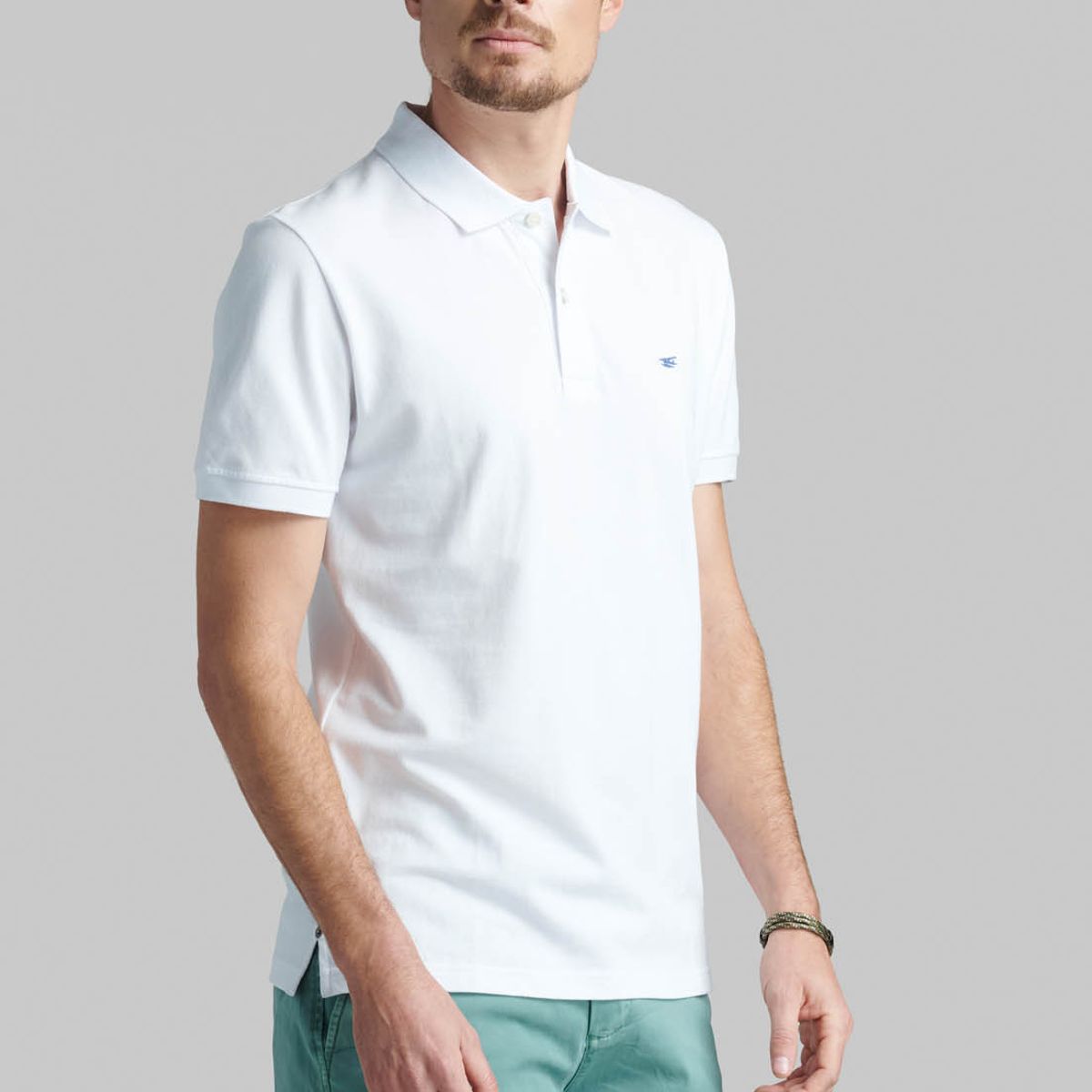 FEROUCH - Polera Pique Basica Blanco Ferouch