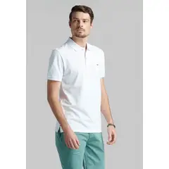 FEROUCH - Polera Pique Basica Blanco