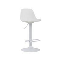 Taburete elegante altura regulable Moby - Blanco