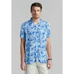FEROUCH - Camisa Keene Azul