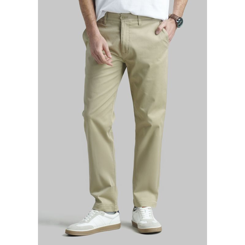FEROUCH - Pantalón Twill Slim /31 Business Beige Ferouch