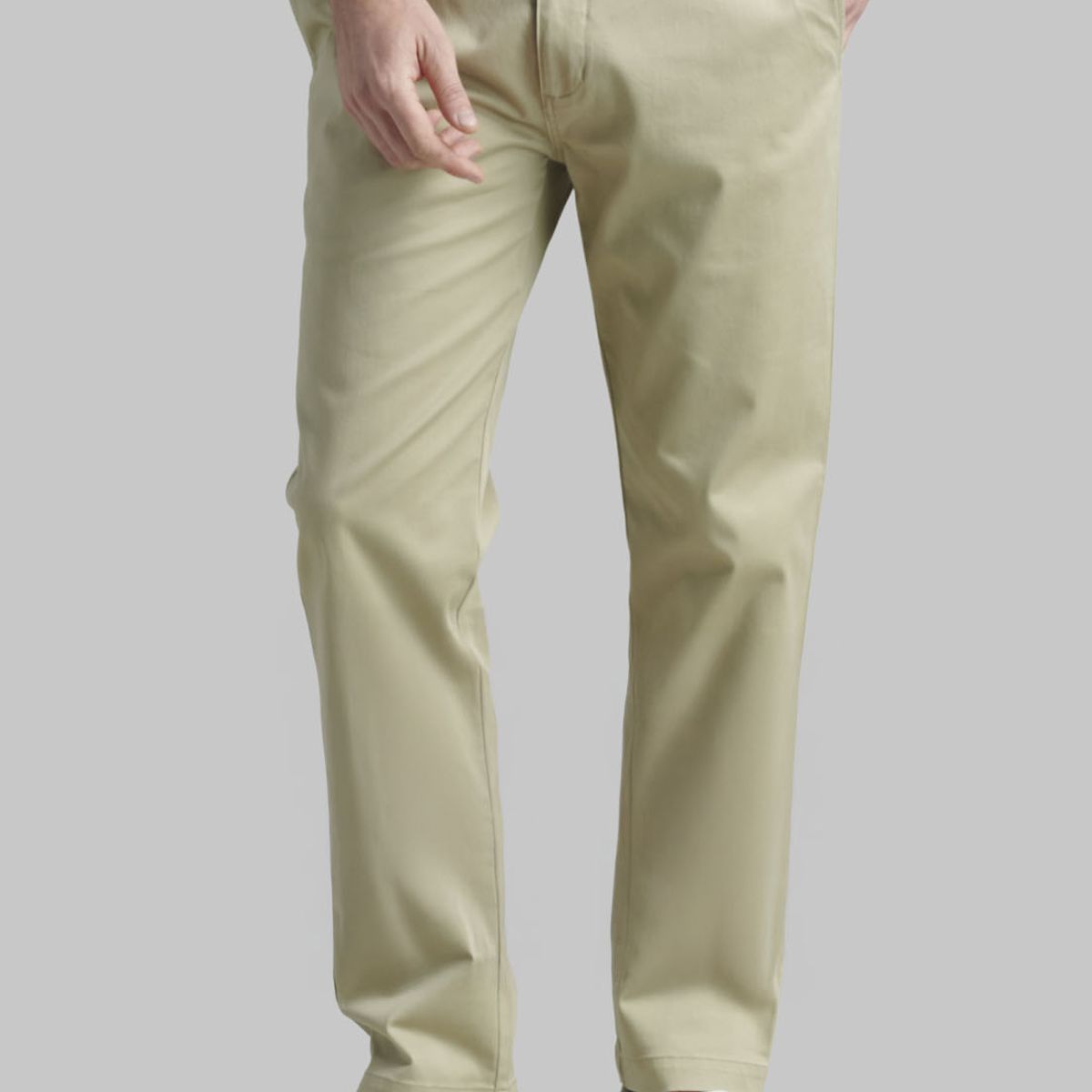 FEROUCH - Pantalón Twill Slim /31 Business Beige Ferouch