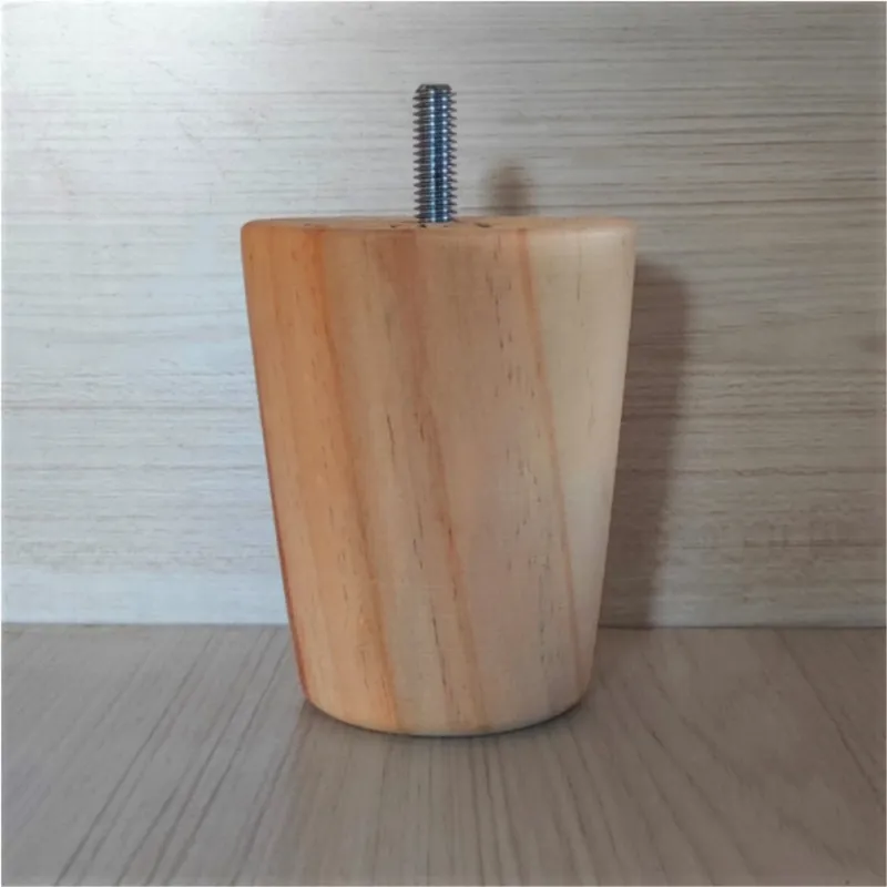 KUTZ - Pata glass madera pino 80mm x 100mm h con esparrago 3/8
