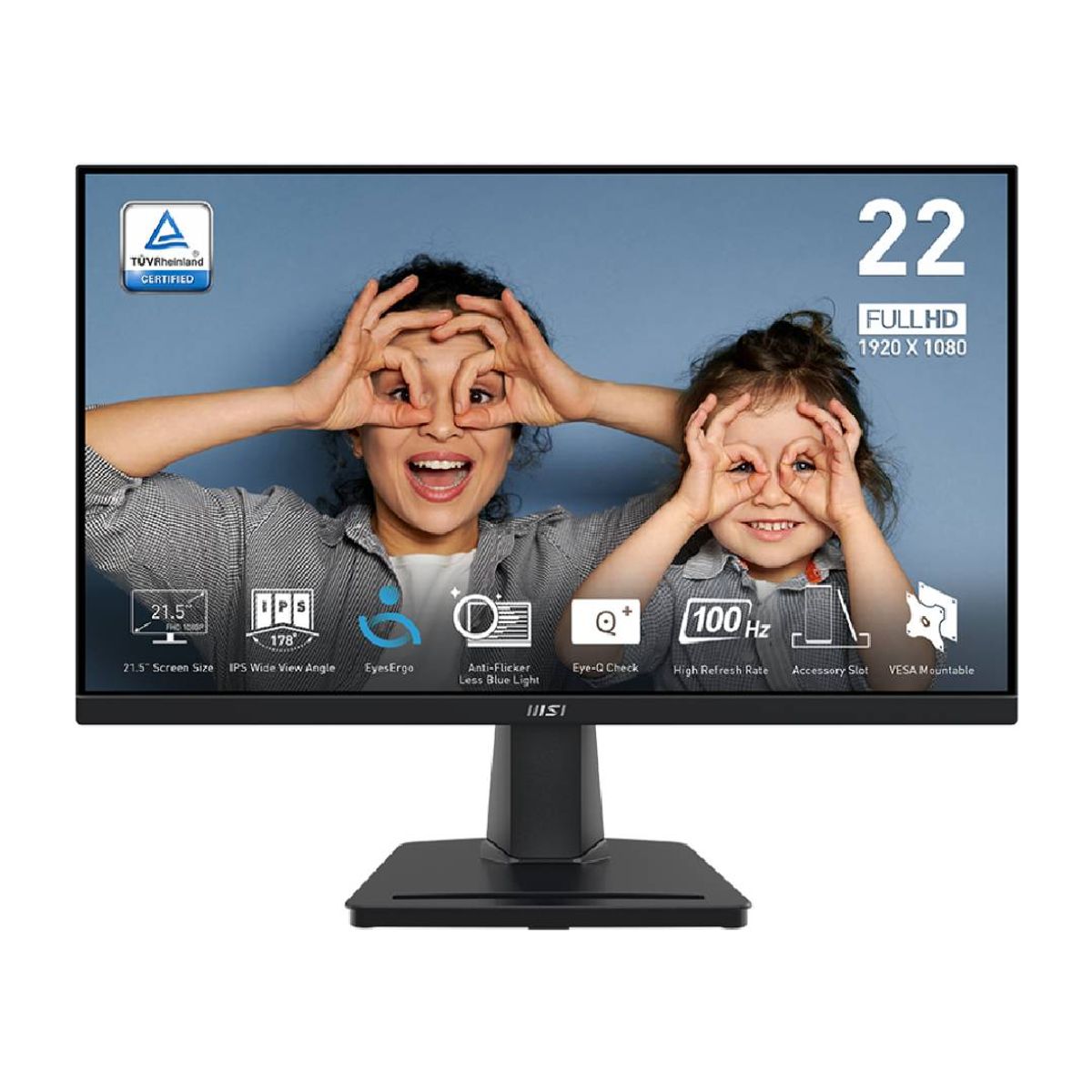 MSI - Monitor MSI PRO MP225, 21.5, Full HD, 100hz